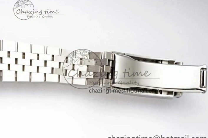 0103 EasyCare DateJust 36 DIWF 1:1 Best Edition 904L Steel Blue Stick Dial on Jubilee Bracelet SA 2317